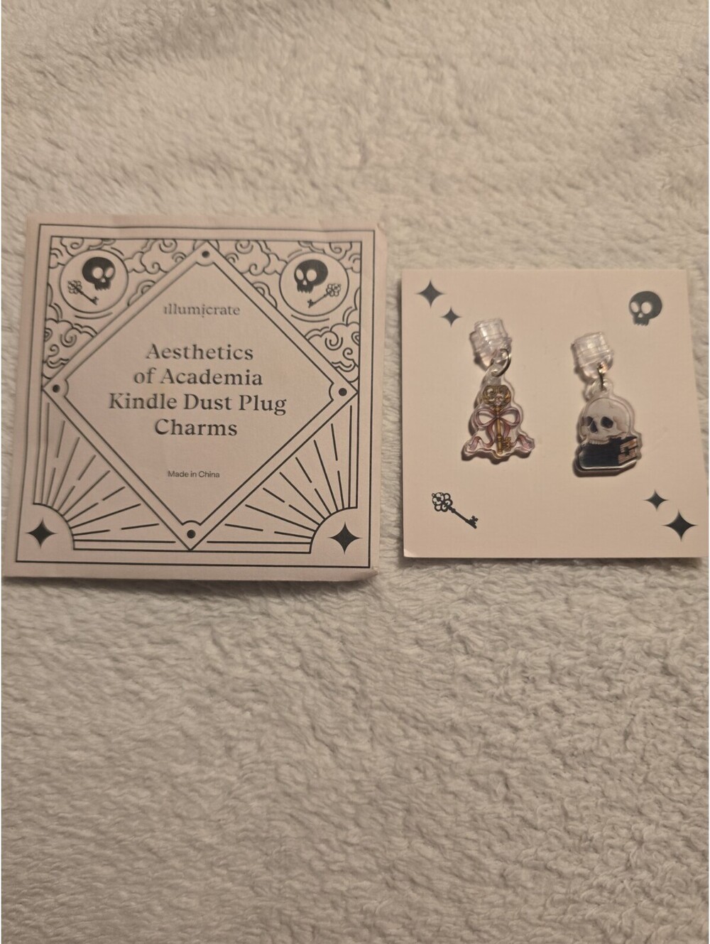 Illumicrate Aesthetics Of Academia Kindle Dust Plug Charms